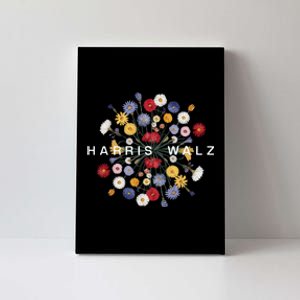 Kamala Harris Waltz Harris Walz Flower Mandala Central Bloom Canvas