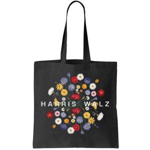 Kamala Harris Waltz Harris Walz Flower Mandala Central Bloom Tote Bag