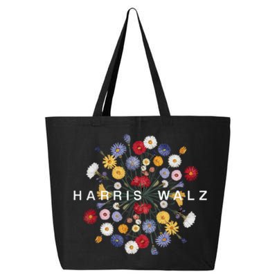 Kamala Harris Waltz Harris Walz Flower Mandala Central Bloom 25L Jumbo Tote