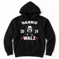 Kamala Harris Waltz 2024 Funny Man White Sunglasses Usa Hoodie