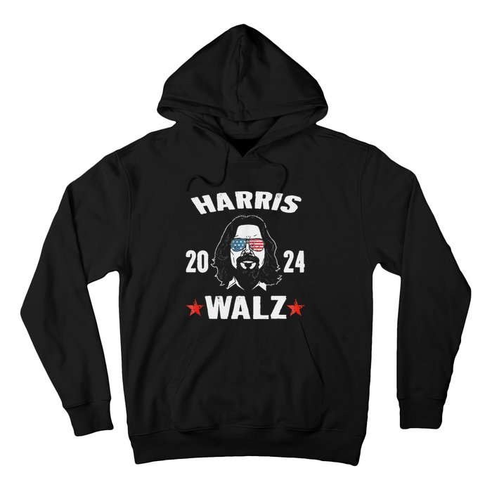 Kamala Harris Waltz 2024 Funny Man White Sunglasses Usa Hoodie