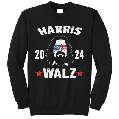 Kamala Harris Waltz 2024 Funny Man White Sunglasses Usa Sweatshirt