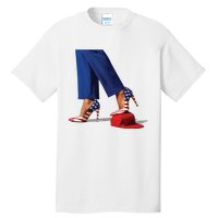 Kamala Harris With High Heels Stepping On Red Hat Tall T-Shirt