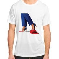 Kamala Harris With High Heels Stepping On Red Hat Adult ChromaSoft Performance T-Shirt