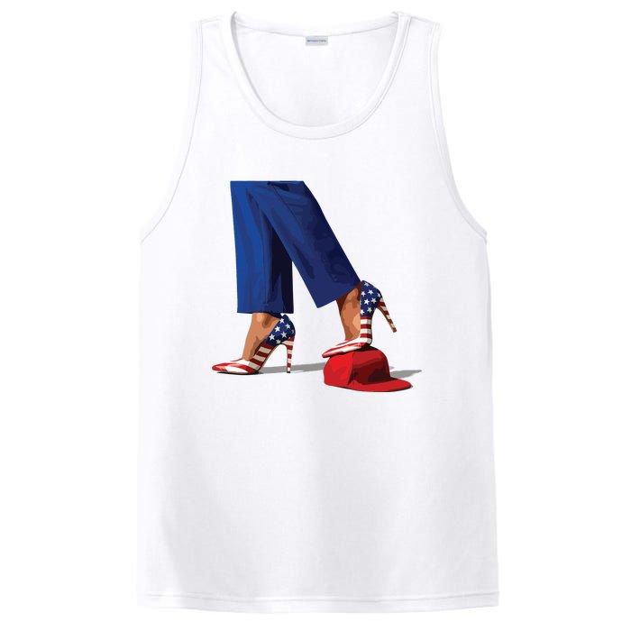 Kamala Harris With High Heels Stepping On Red Hat PosiCharge Competitor Tank