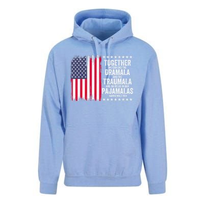 Kamala Harris Walz 2024 We Can End Dramala Traumala Unisex Surf Hoodie