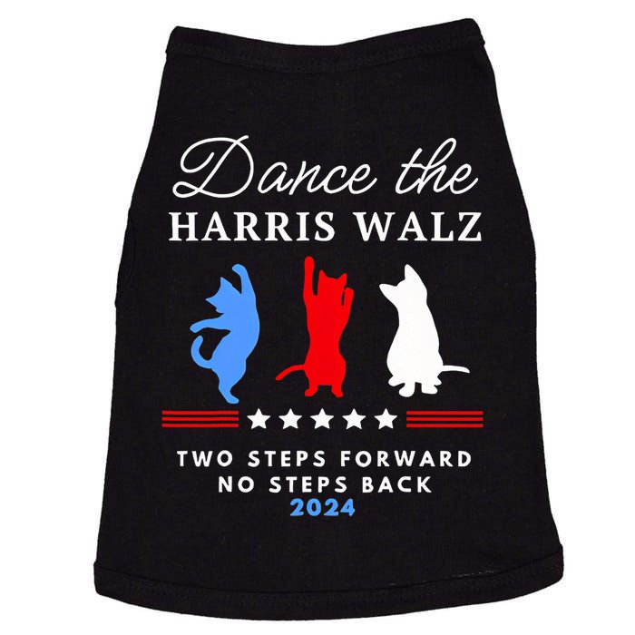 Kamala Harris Walz 2024 Waltz Dance 2 Steps Forward Not Back Doggie Tank