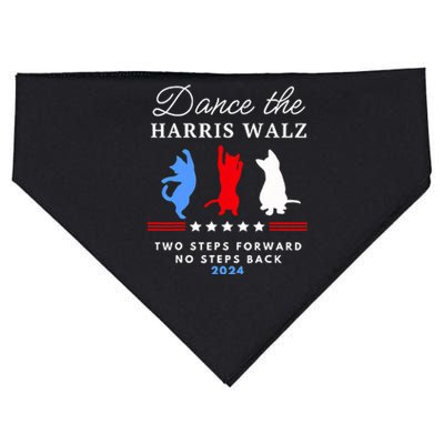 Kamala Harris Walz 2024 Waltz Dance 2 Steps Forward Not Back USA-Made Doggie Bandana