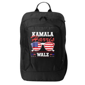 Kamala Harris Waltz American Flag City Backpack