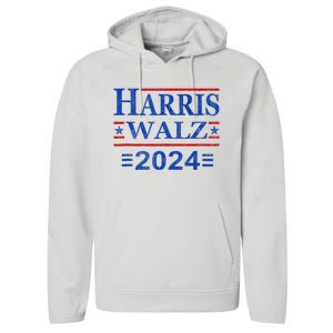 Kamala Harris Walz 2024 Harris Waltz Vp President 47th Flag Performance Fleece Hoodie