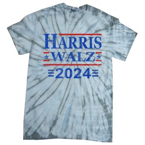 Kamala Harris Walz 2024 Harris Waltz Vp President 47th Flag Tie-Dye T-Shirt