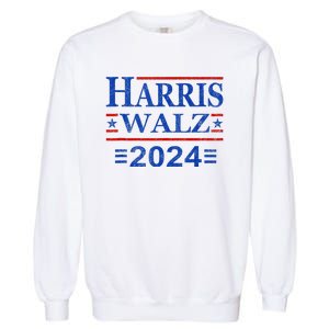 Kamala Harris Walz 2024 Harris Waltz Vp President 47th Flag Garment-Dyed Sweatshirt