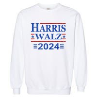 Kamala Harris Walz 2024 Harris Waltz Vp President 47th Flag Garment-Dyed Sweatshirt