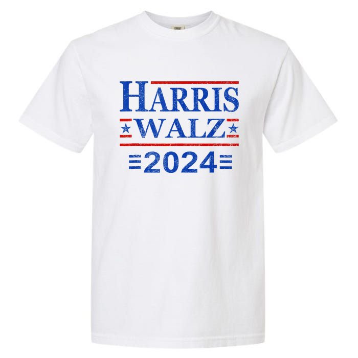 Kamala Harris Walz 2024 Harris Waltz Vp President 47th Flag Garment-Dyed Heavyweight T-Shirt