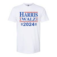 Kamala Harris Walz 2024 Harris Waltz Vp President 47th Flag Softstyle CVC T-Shirt