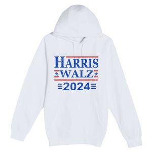 Kamala Harris Walz 2024 Harris Waltz Vp President 47th Flag Premium Pullover Hoodie