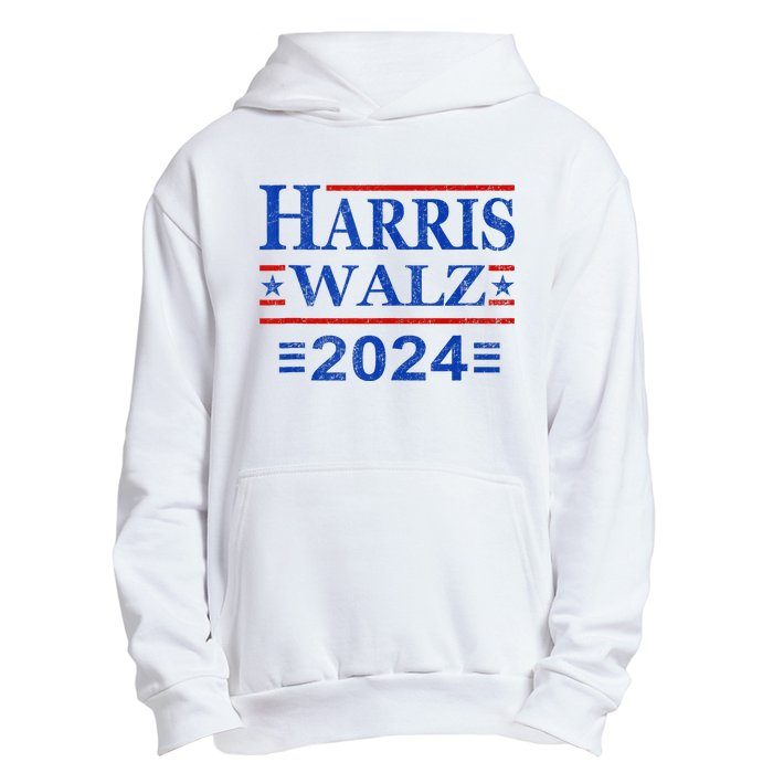 Kamala Harris Walz 2024 Harris Waltz Vp President 47th Flag Urban Pullover Hoodie