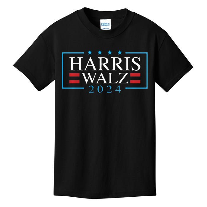 Kamala Harris Walz 2024 President Election Vote Usa Design Kids T-Shirt