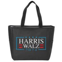 Kamala Harris Walz 2024 President Election Vote Usa Design Zip Tote Bag