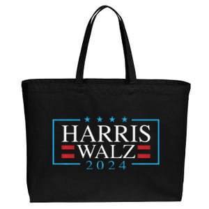 Kamala Harris Walz 2024 President Election Vote Usa Design Cotton Canvas Jumbo Tote