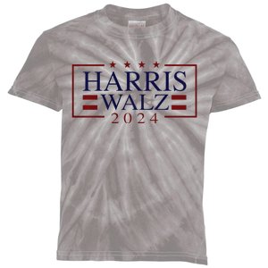 Kamala Harris Walz 2024 President Election Vote Usa Design Kids Tie-Dye T-Shirt