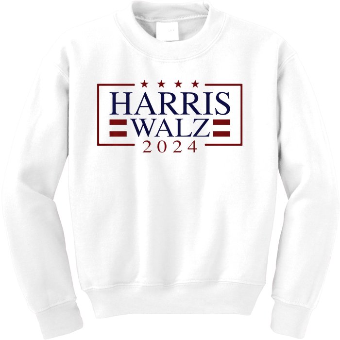 Kamala Harris Walz 2024 President Election Vote Usa Design Kids Sweatshirt