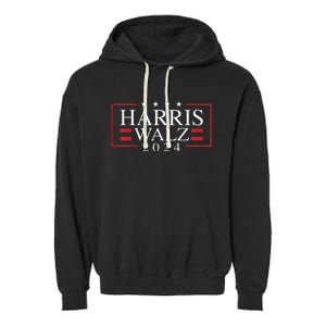 Kamala Harris Walz 2024 President Election Vote Usa Design Garment-Dyed Fleece Hoodie