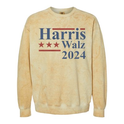 Kamala Harris Walz 2024 Colorblast Crewneck Sweatshirt