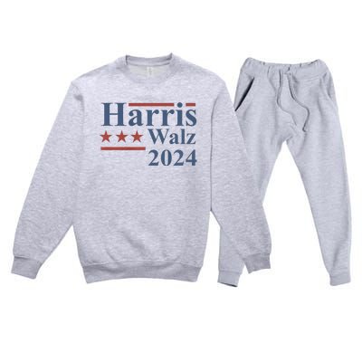 Kamala Harris Walz 2024 Premium Crewneck Sweatsuit Set