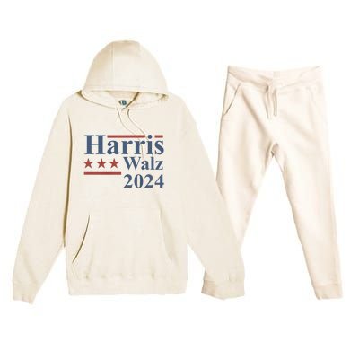 Kamala Harris Walz 2024 Premium Hooded Sweatsuit Set