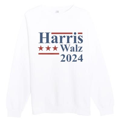 Kamala Harris Walz 2024 Premium Crewneck Sweatshirt