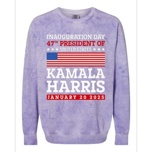 Kamala Harris Won 2024 Election Inauguration January 20 2025 Colorblast Crewneck Sweatshirt