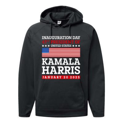 Kamala Harris Won 2024 Election Inauguration January 20 2025 Performance Fleece Hoodie