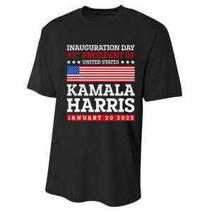 Kamala Harris Won 2024 Election Inauguration January 20 2025 Performance Sprint T-Shirt