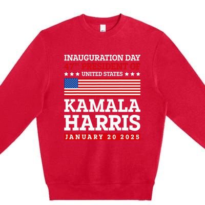 Kamala Harris Won 2024 Election Inauguration January 20 2025 Premium Crewneck Sweatshirt