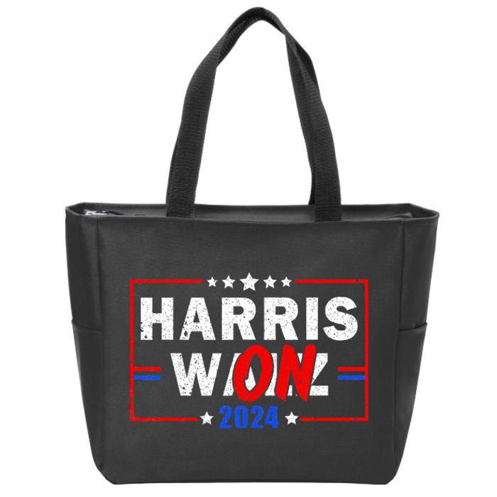 Kamala Harris Won 2024 Election Inauguration January 20 2025 Zip Tote Bag