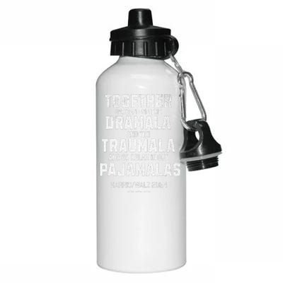 Kamala Harris Walz 2024 We Can End Dramala Traumala Gift Aluminum Water Bottle