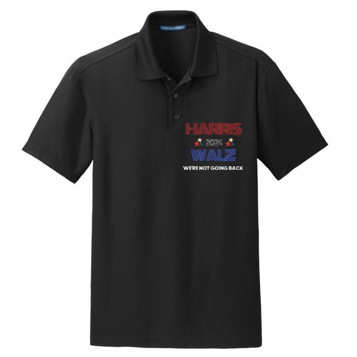 Kamala Harris WeRe Not Going Back Dry Zone Grid Polo