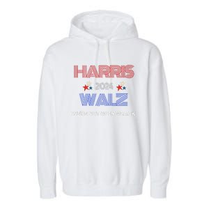 Kamala Harris WeRe Not Going Back Garment-Dyed Fleece Hoodie