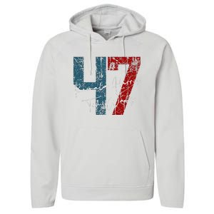 Kamala Harris Walz 2024 Harris Waltz Democratic 47 Performance Fleece Hoodie