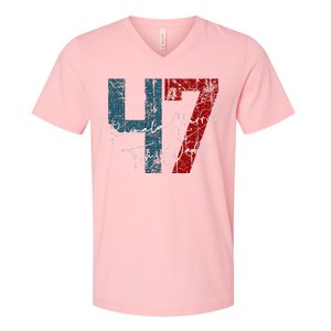 Kamala Harris Walz 2024 Harris Waltz Democratic 47 V-Neck T-Shirt