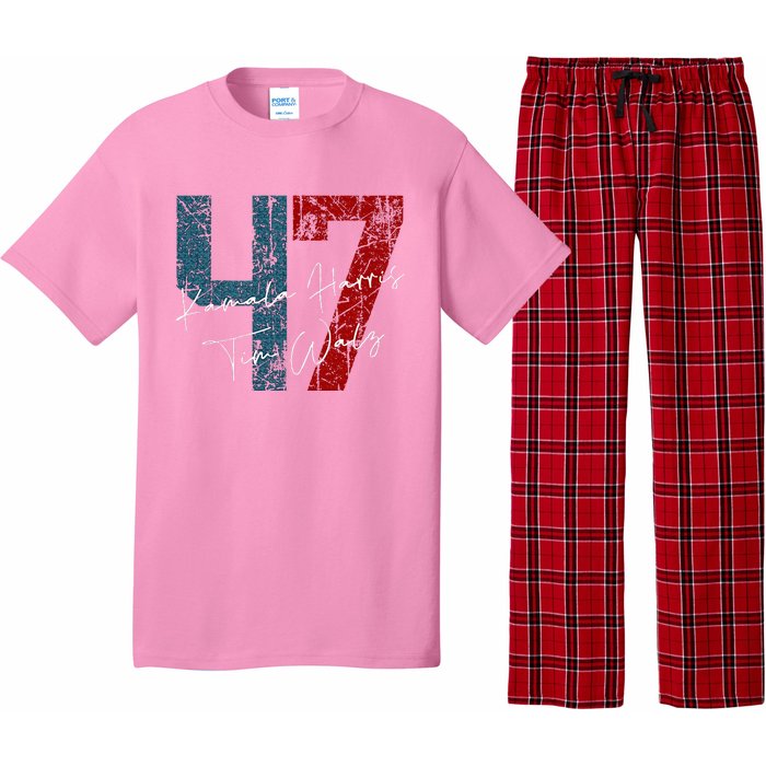 Kamala Harris Walz 2024 Harris Waltz Democratic 47 Pajama Set