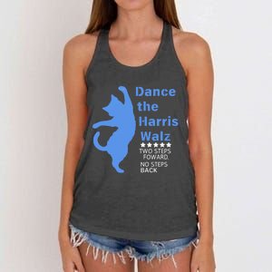 Kamala Harris Walz 2024 Waltz Dance 2 Steps Forward Women's Knotted Racerback Tank