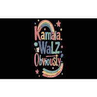 Kamala Harris Walz Obviously Rainbow Pride Bumper Sticker