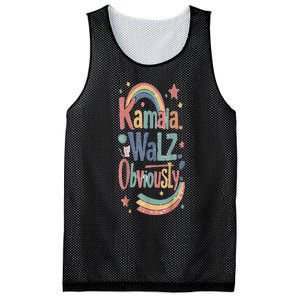 Kamala Harris Walz Obviously Rainbow Pride Mesh Reversible Basketball Jersey Tank