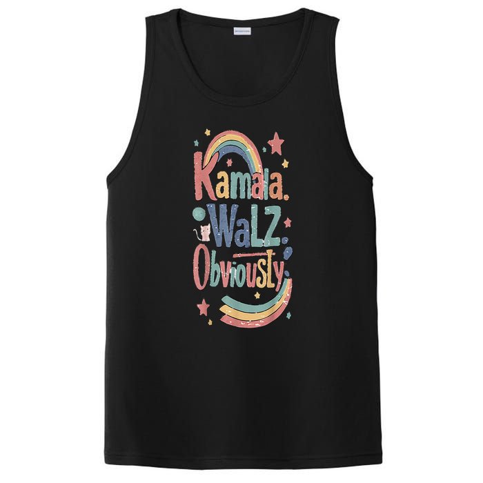 Kamala Harris Walz Obviously Rainbow Pride PosiCharge Competitor Tank