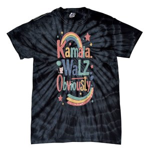 Kamala Harris Walz Obviously Rainbow Pride Tie-Dye T-Shirt