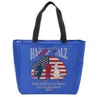 Kamala Harris Walz 2024 Waltz Dance 2 Steps Forward Not Back Zip Tote Bag