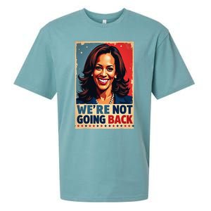 Kamala Harris WeRe Not Going Back Vote For 2024 President Sueded Cloud Jersey T-Shirt