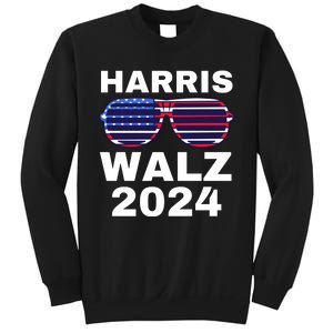 Kamala Harris Waltz American Flag Sweatshirt